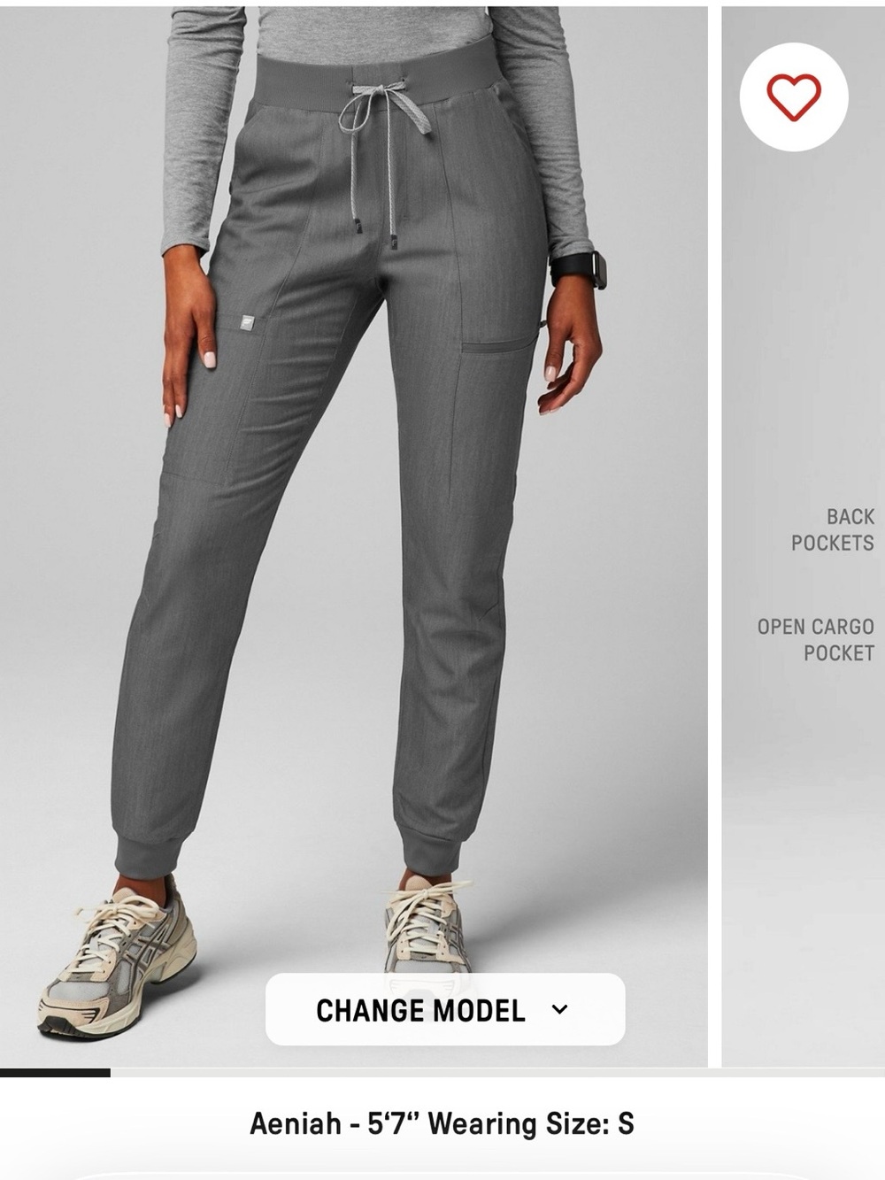 Fabletics Mid-Rise On-Call Scrub Jogger Small Regular